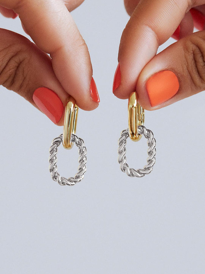 Double Hoop Earrings - Toda Silver, Ana Luisa