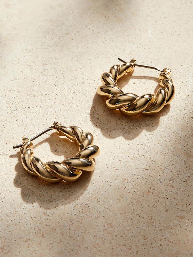 Gold Hoop Earrings - Rox Small | Ana Luisa Jewelry