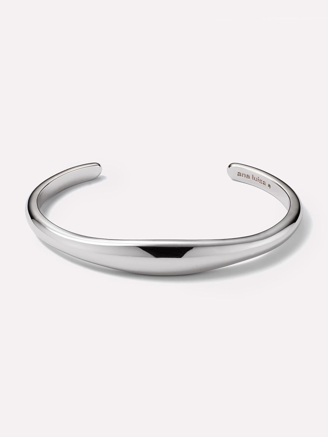 Sterling Silver Cuff Bangle Bracelet in Kolkata at best price by Manik  Chand Jewellers & Sons Pvt Ltd - Justdial