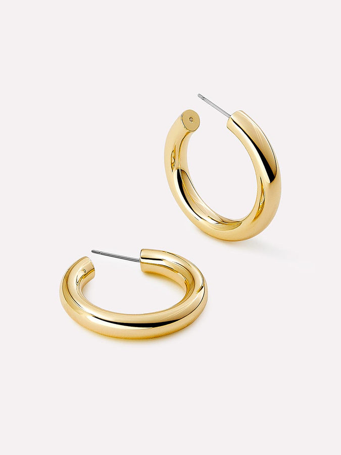 Small Gold Hoop Earrings - Tia Small, Ana Luisa