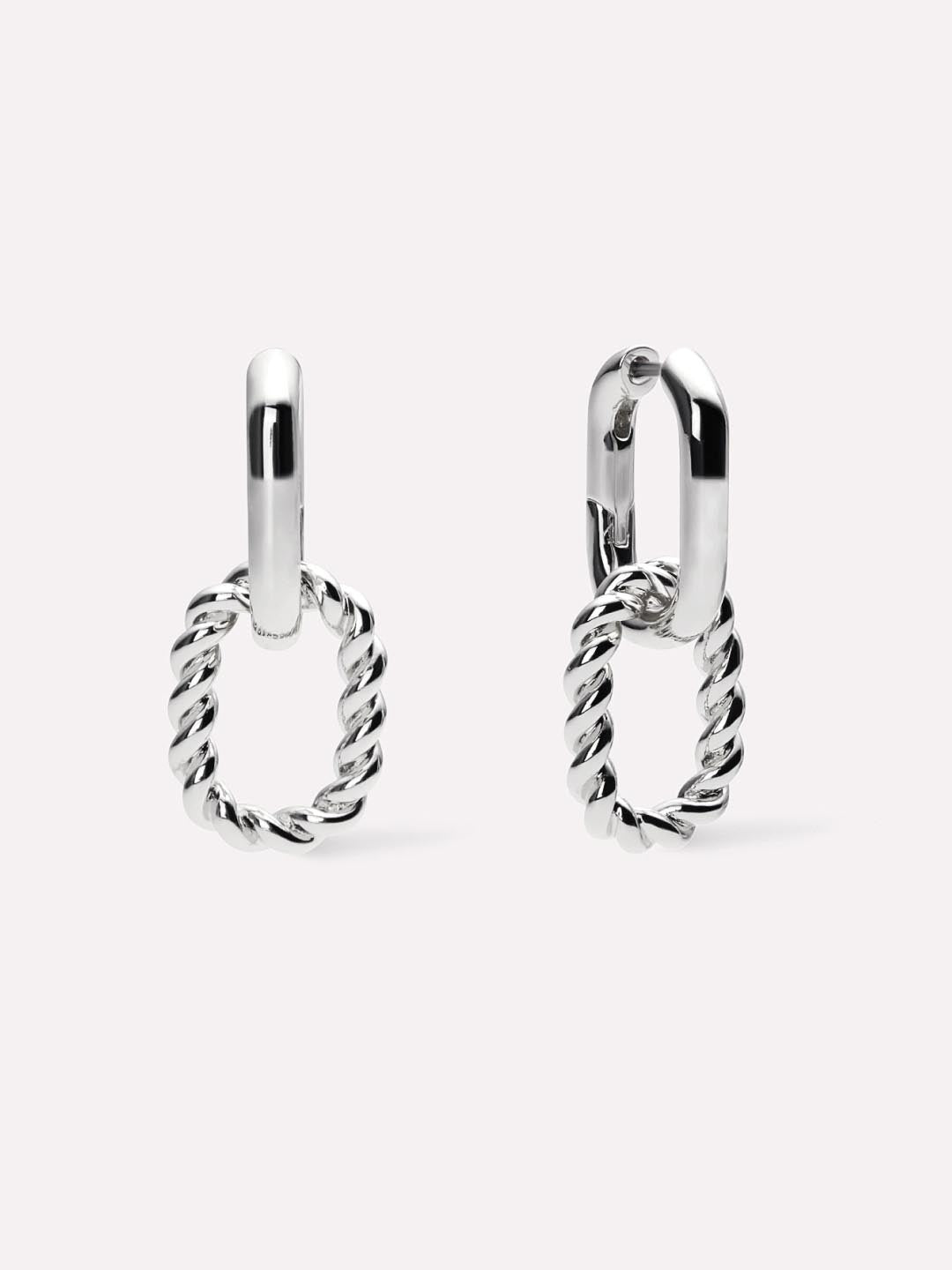 Double Hoop Earrings - Ash Double Silver | Ana Luisa | Online Jewelry Store  At Prices You\'ll Love