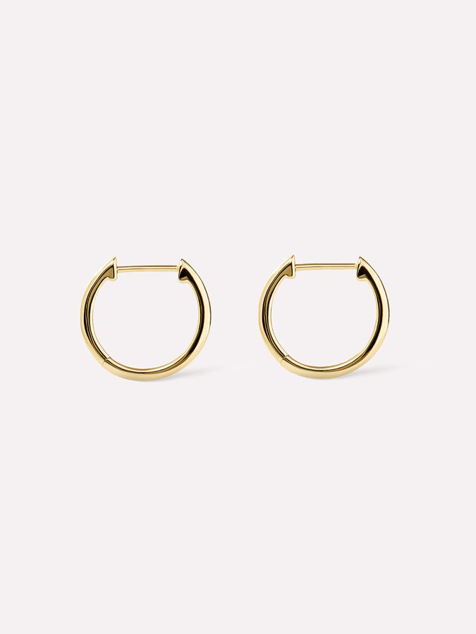 Sterling Silver Hoop Earrings with Click-Down Clasp