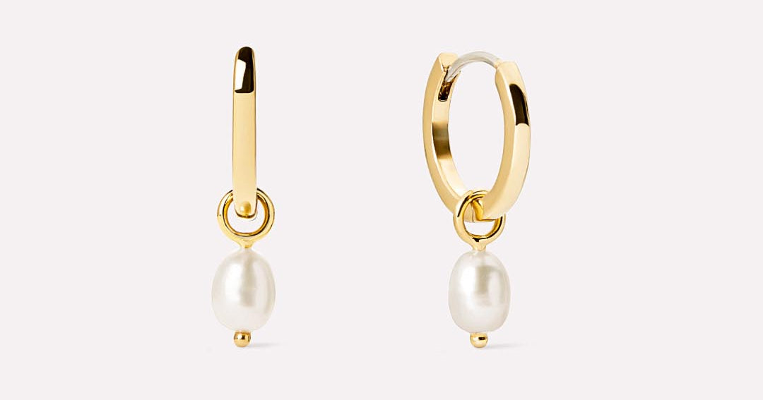 14K Gold Large Cultured Pearl Drop Earrings – Jamie Joseph