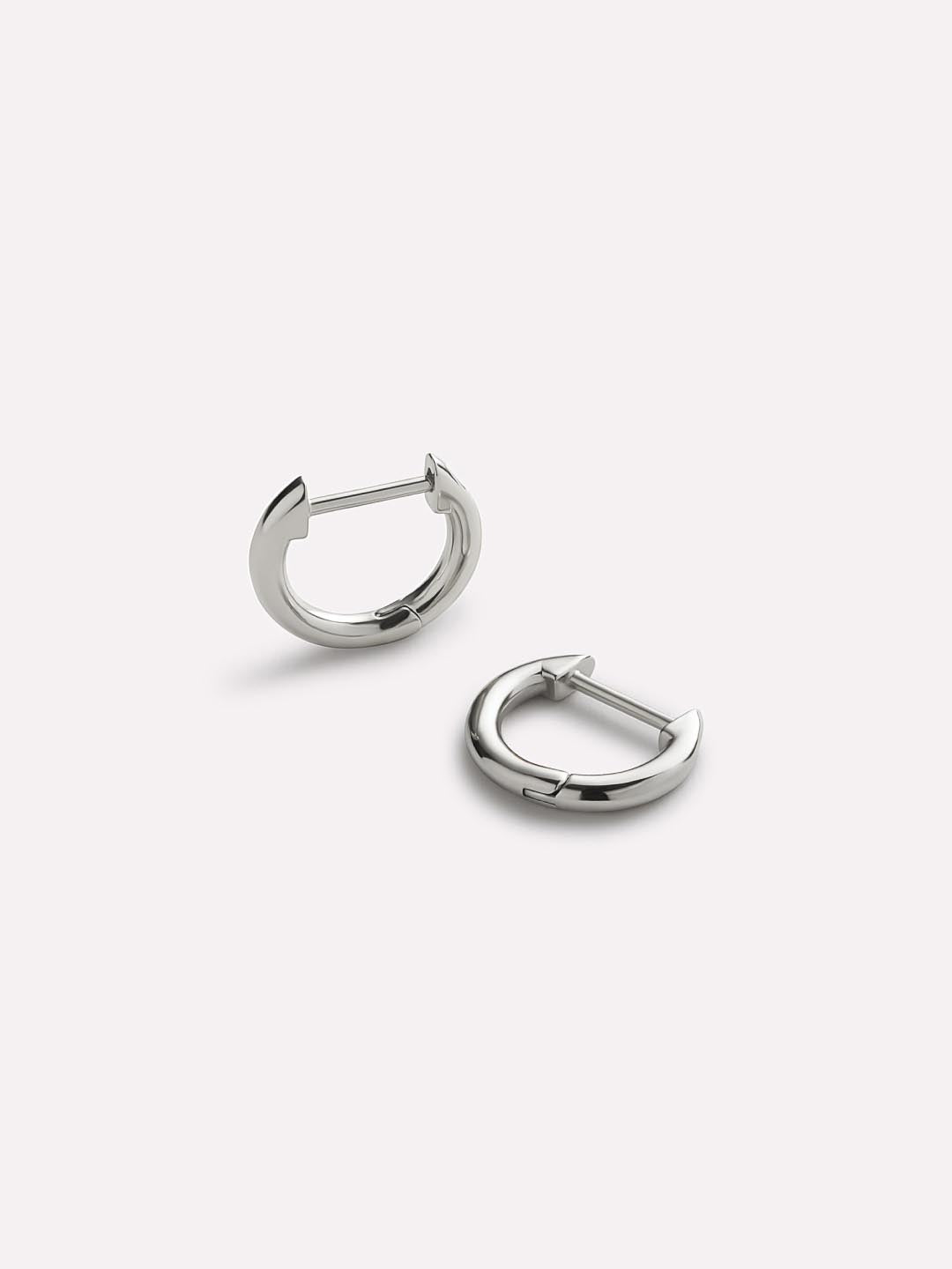 Elegant Small Sterling Silver Hoop Earrings - Tranquil Sky Jewelry