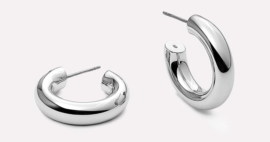 Ben Bridge Signature Solitaire Diamond Hoop Earrings, Platinum