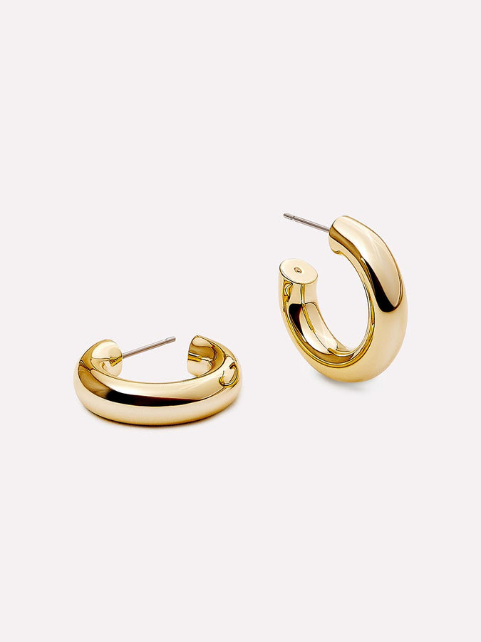 The Subtle Affirmation Golden Twists Hoop Earrings