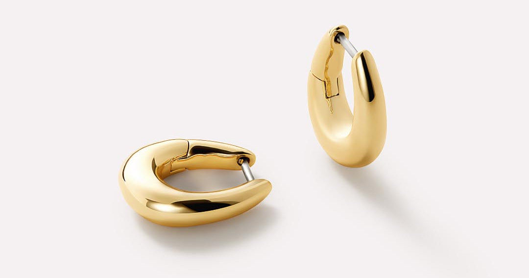 Gold Huggie Earrings - Amaya | Ana Luisa | Online Jewelry Store At ...