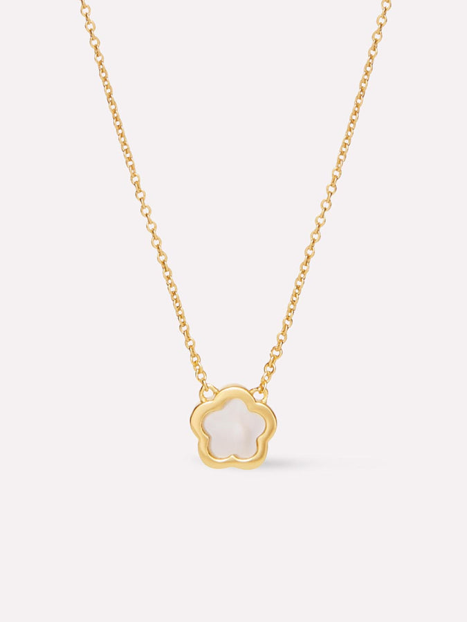 Mother of Pearl Flower Necklace | Lee Michaels Fine Jewelry