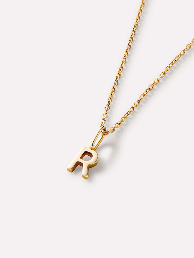 Gold Initial Necklace - Letter Necklace, Ana Luisa