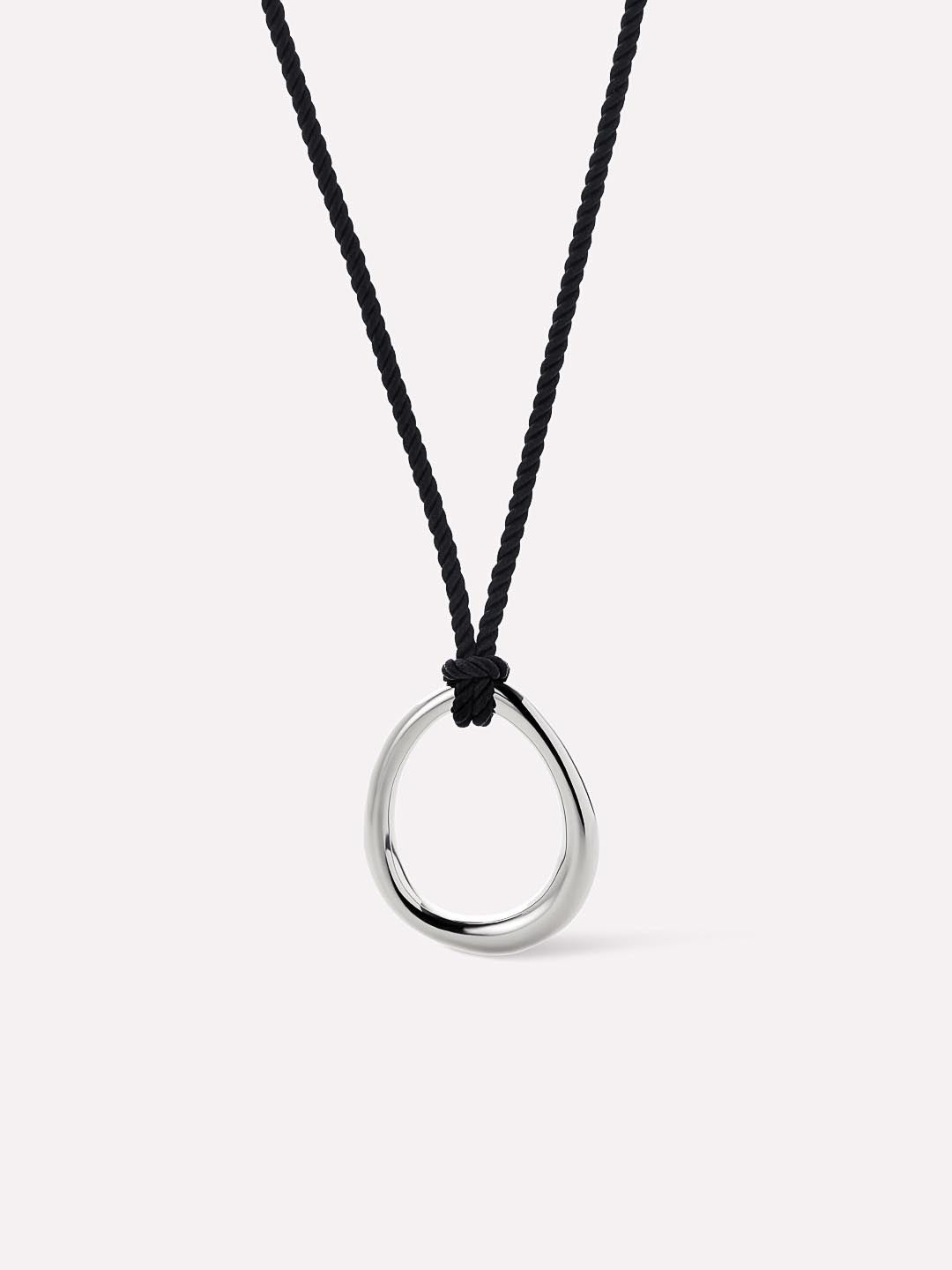 Cord Necklace - Logan Silver, Ana Luisa