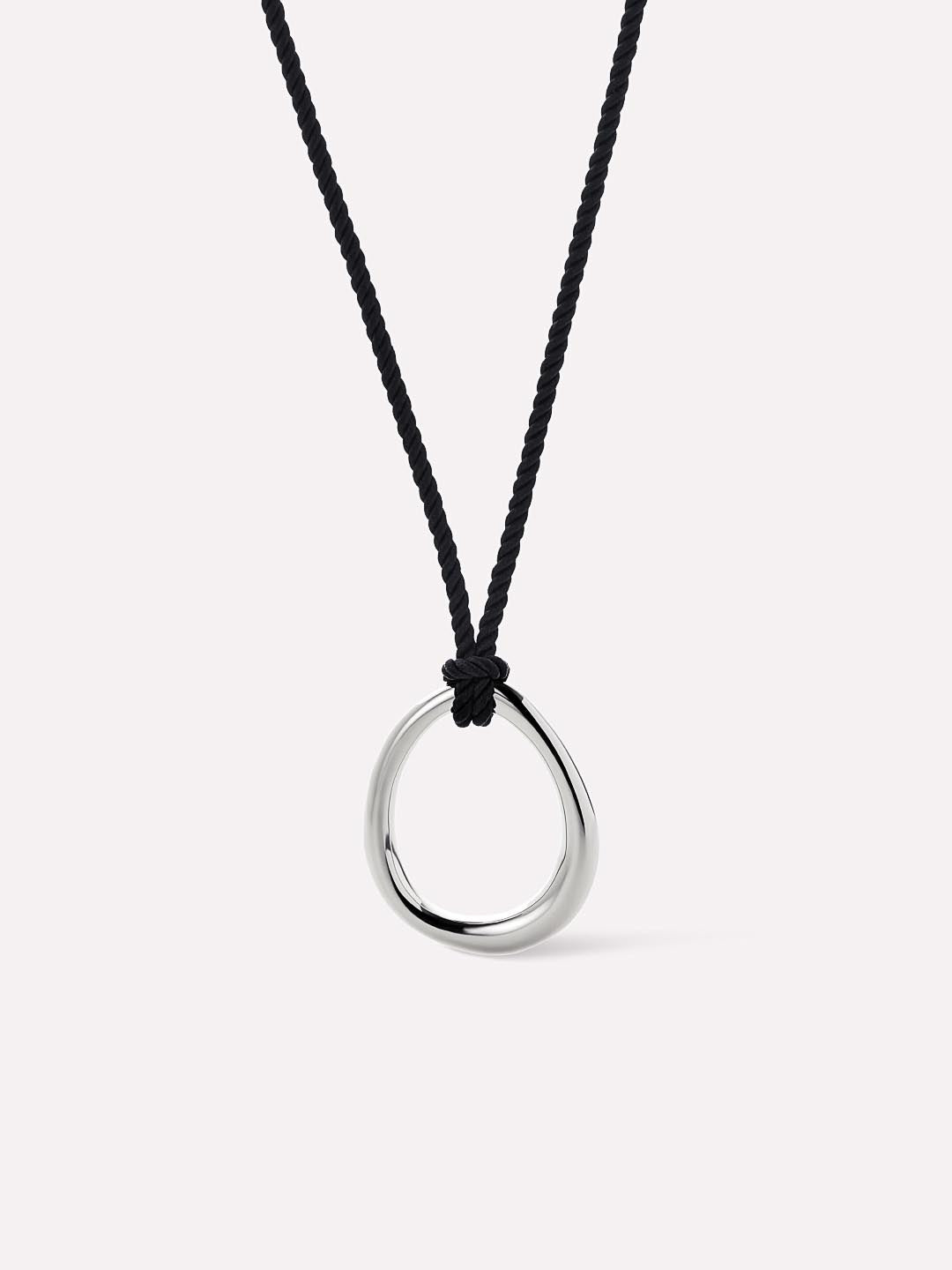 Cord Necklace - Logan Silver - Ana Luisa Jewelry