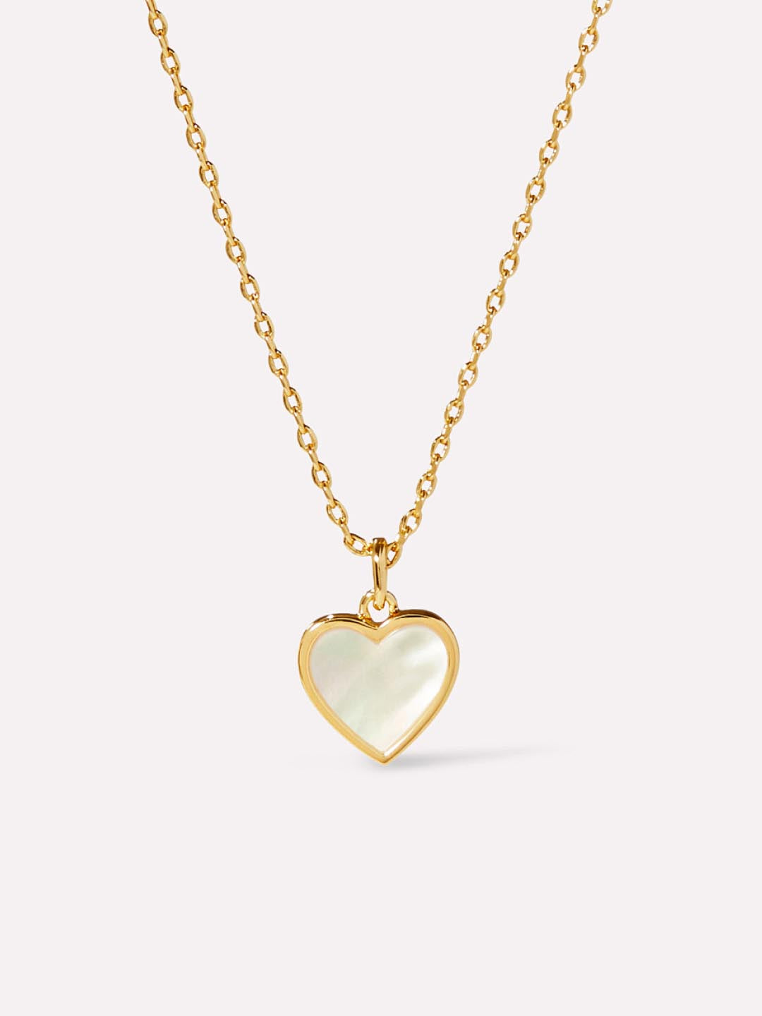 Gold Heart Necklace - Laure Mother of Pearl | Ana Luisa | Online ...