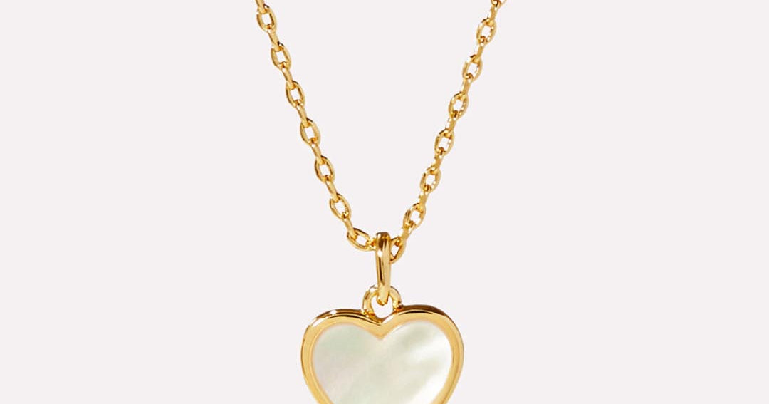 Interlocking Heart Necklace in 14k Yellow Gold – Bailey's Fine Jewelry
