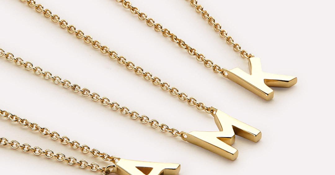 letter charm necklace { gold + silver}