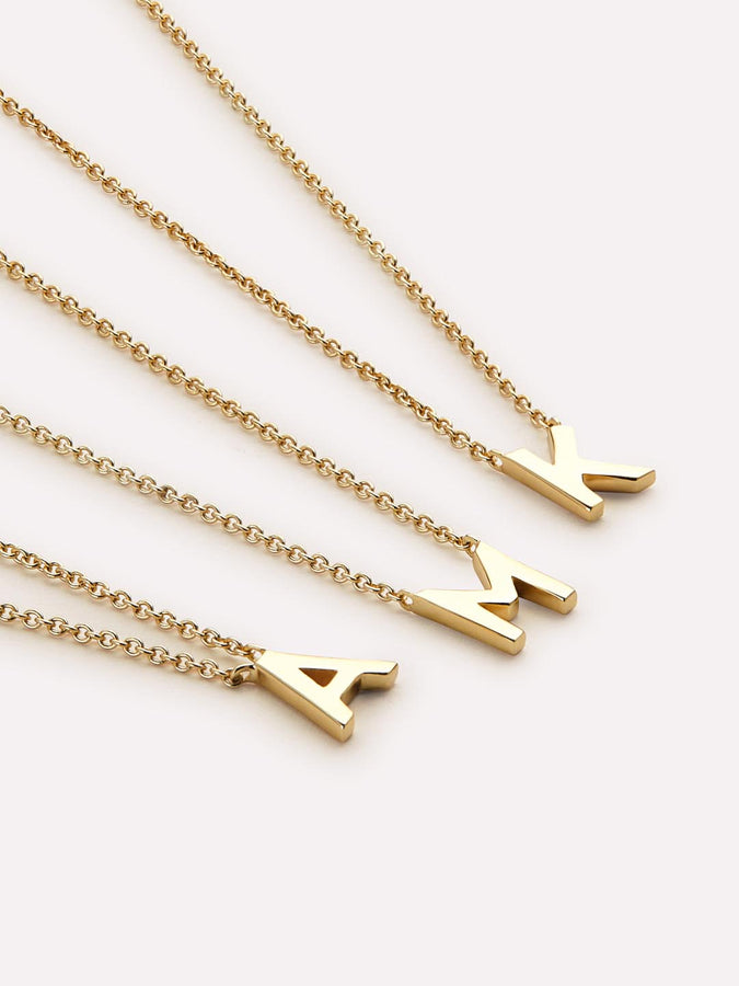 Gold Initial Necklace - Letter Necklace | Ana Luisa Jewelry