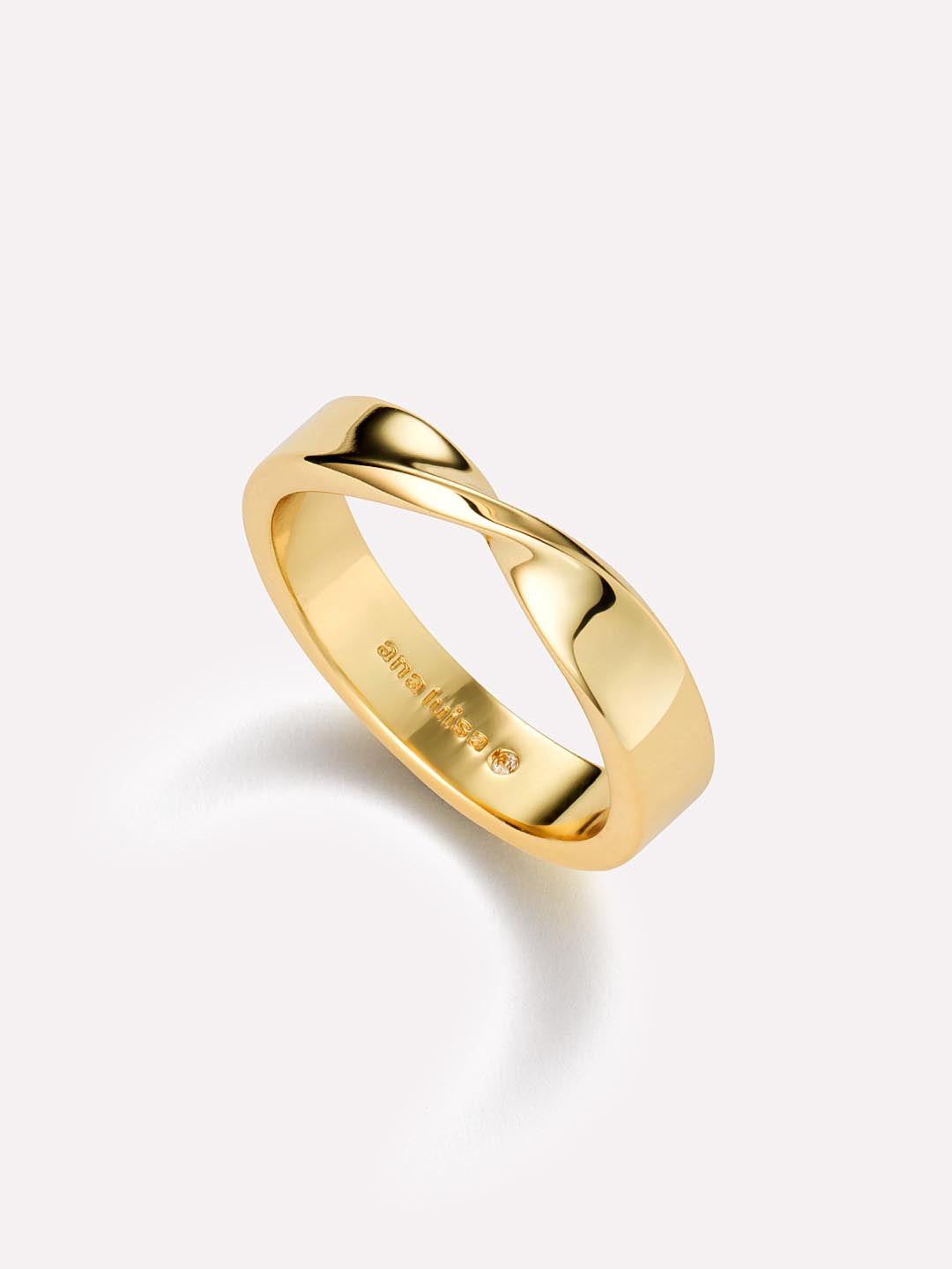 Gold Band Ring - Gold Diamond Eternity Ring, Ana Luisa