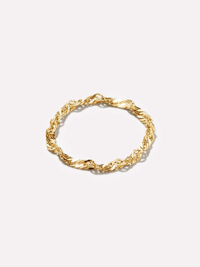 14K Gold Fine Chain Ring – Herself Collections
