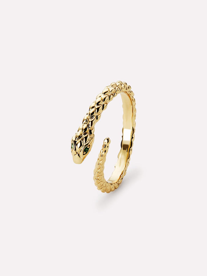 Gold Snake Ring - Cleo