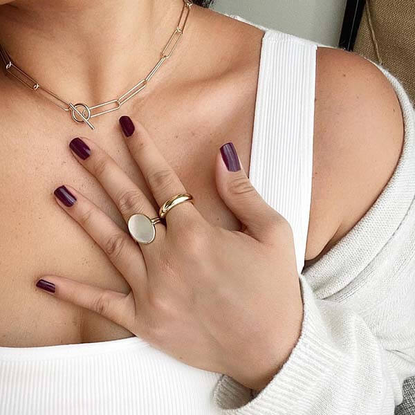 Ana Luisa Jewelry Rings Band Rings Gold Band Ring Everly