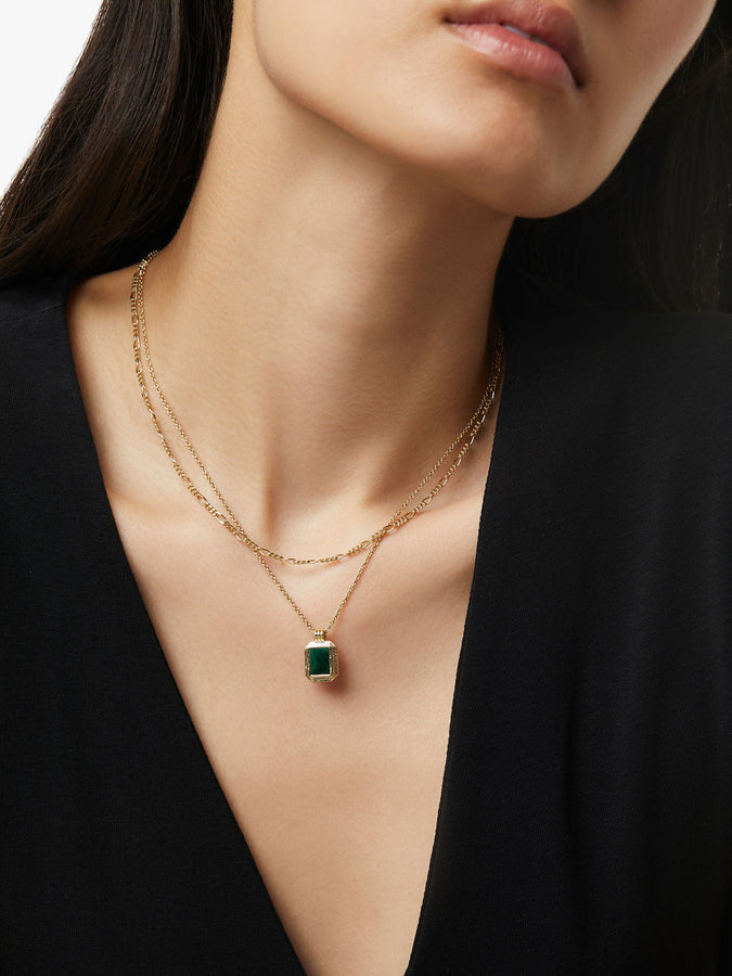 Layered Necklace Set - Temple Green, Ana Luisa