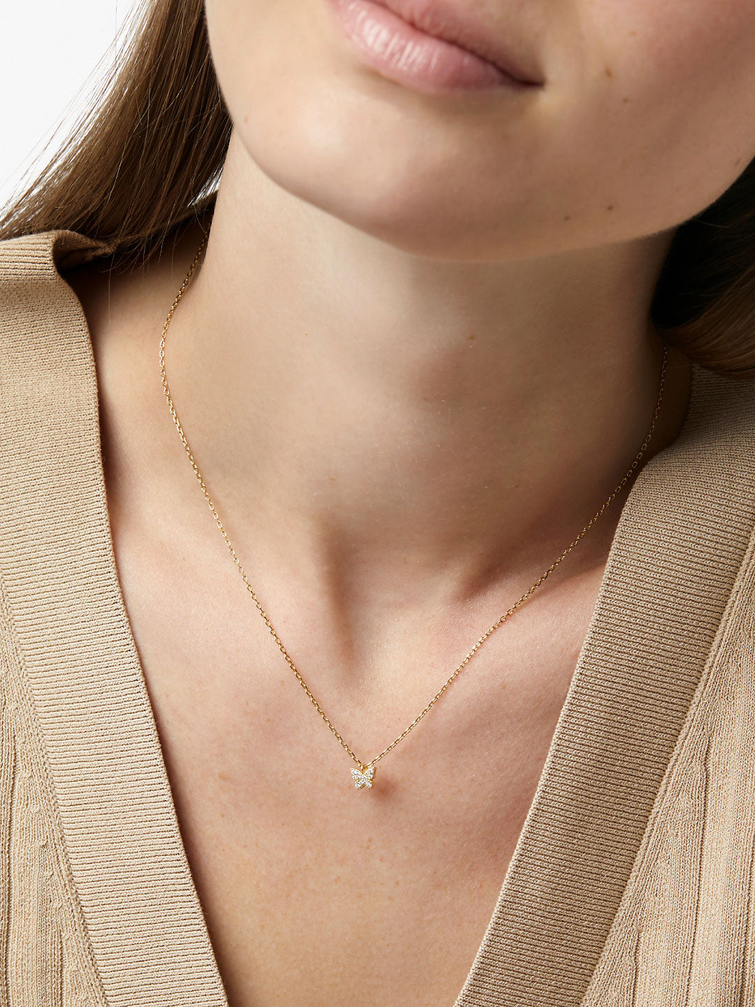 small dainty gold necklaces