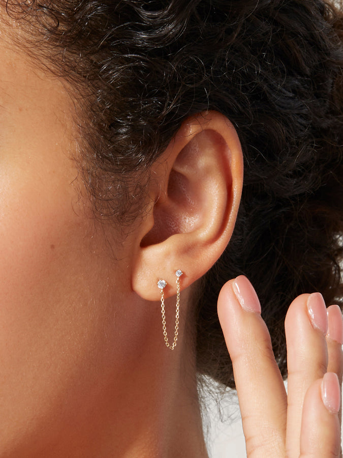 Gold Threader Earrings - Gold Threaders | Ana Luisa Jewelry
