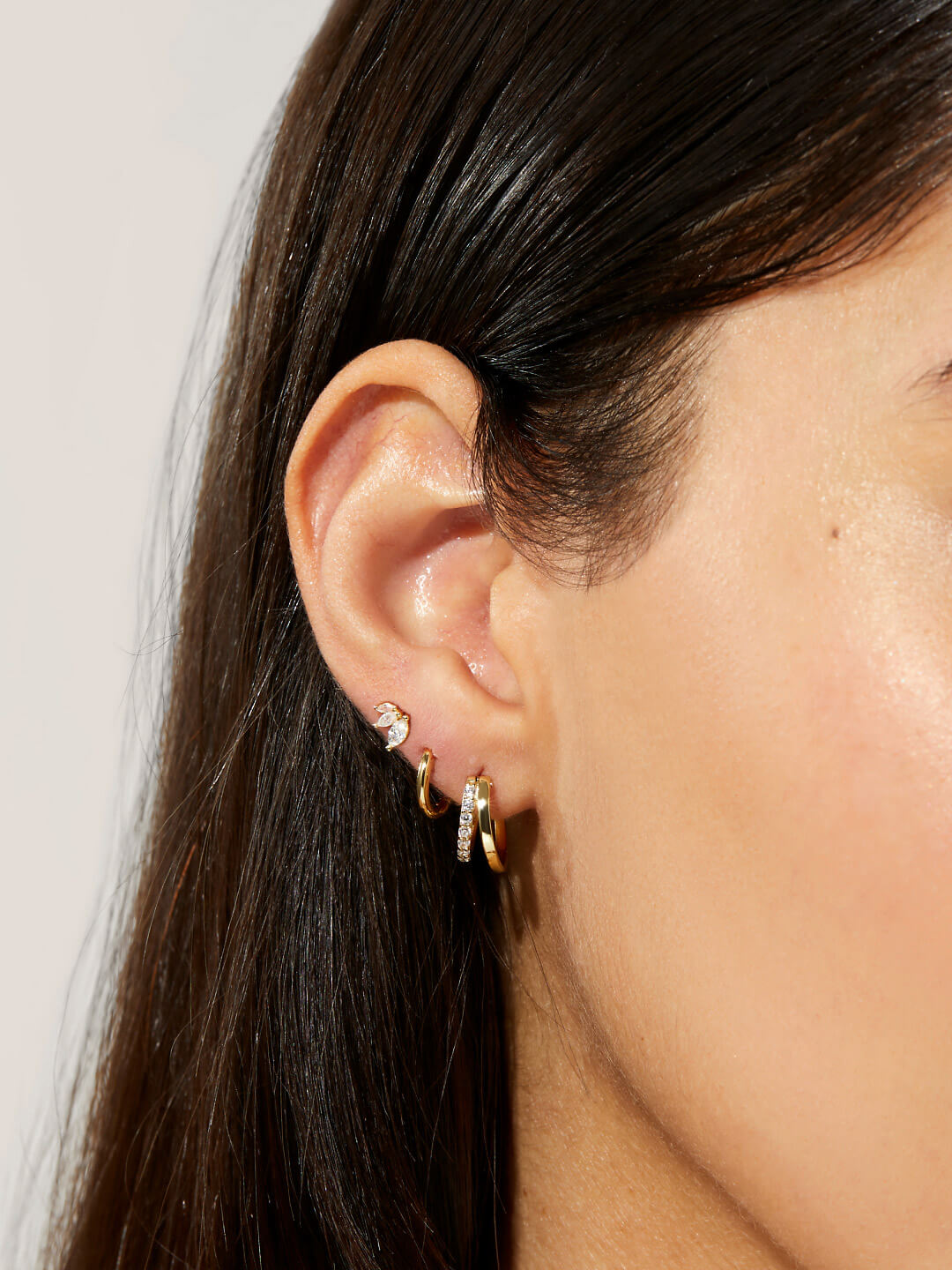 Double Hoop Earrings - Ash Double | Ana Luisa Jewelry