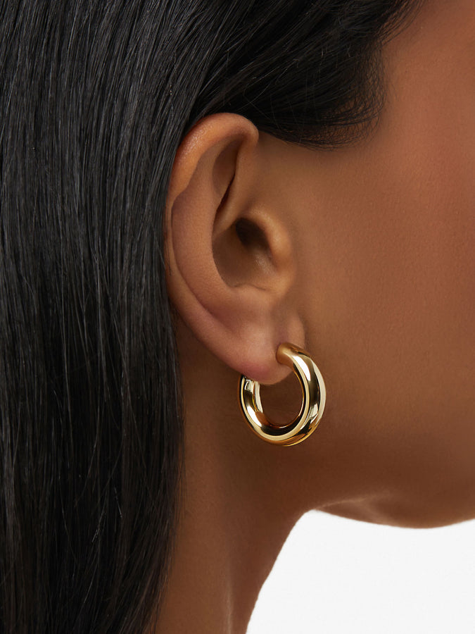 Hoop Earrings - Tia Medium Gold | Ana Luisa Jewelry