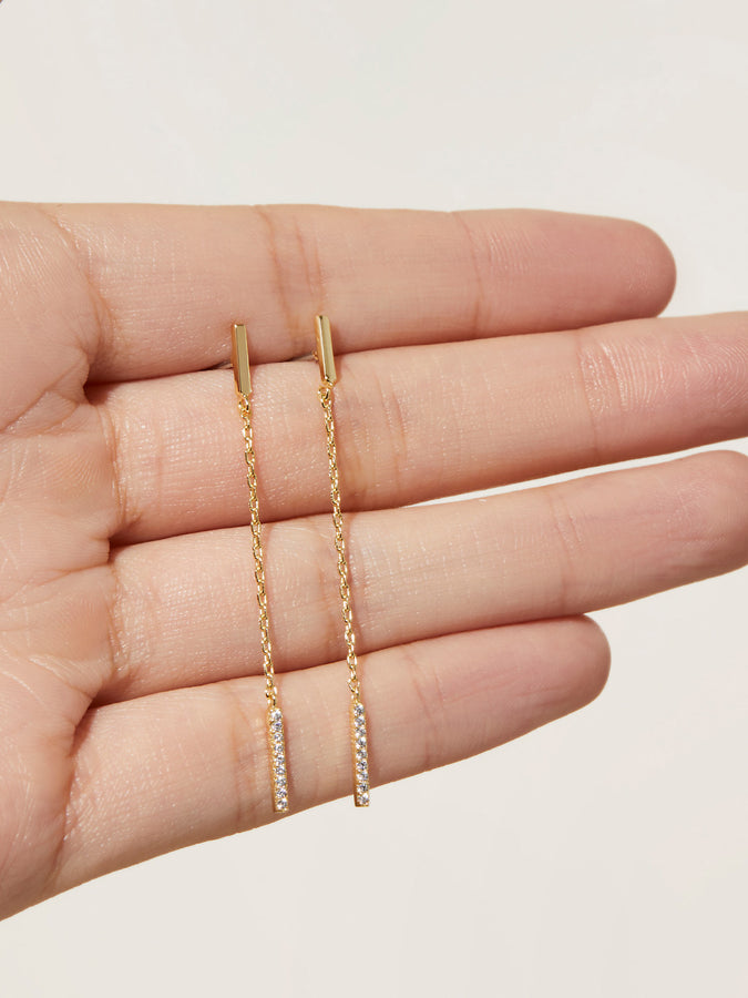 Gold Chain Earrings - Shane | Ana Luisa Jewelry