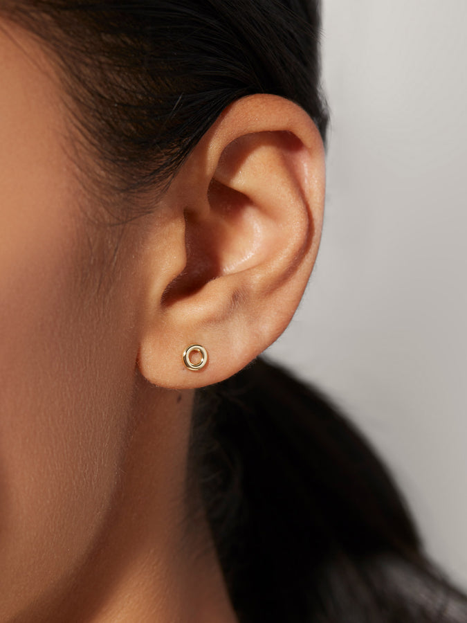 Gold Stud Earrings - Kennedy | Ana Luisa Jewelry