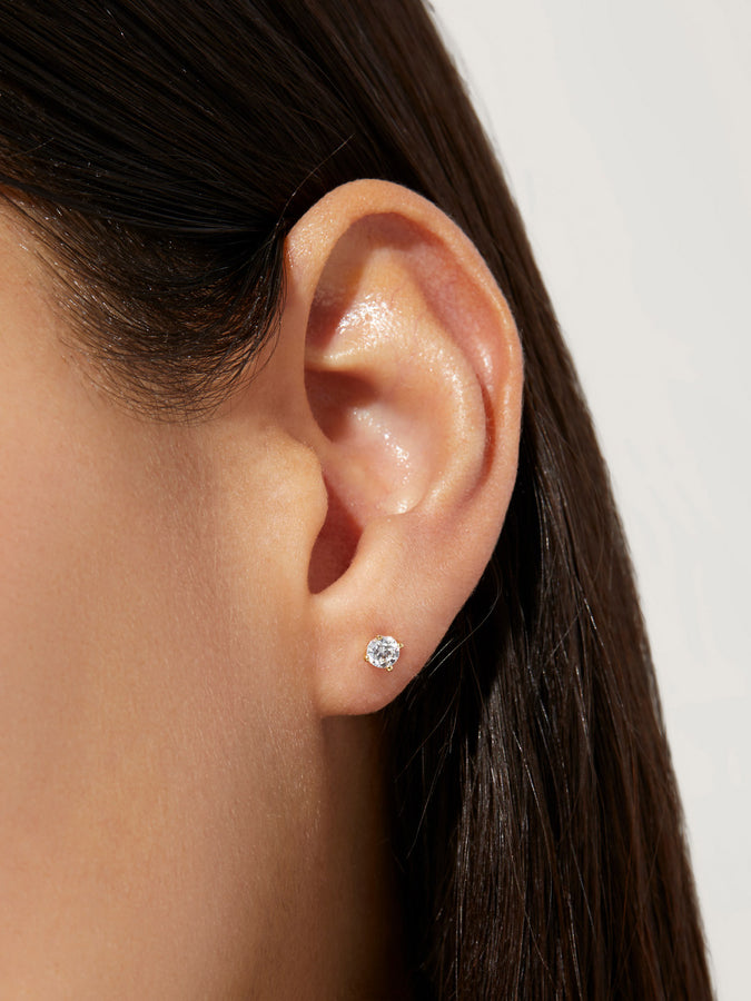 Classic Diamond Flat Back Studs – gorjana