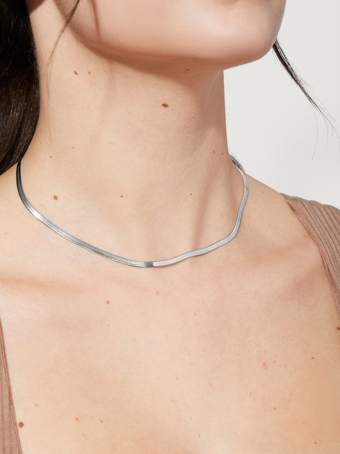 Herringbone Chain Necklace | 14kt Gold Filled Herringbone – Amanda Deer  Jewelry