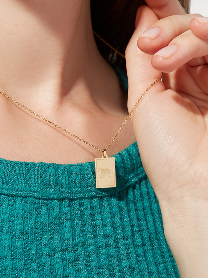 Gold Charm Necklace - Ocean | Ana Luisa Jewelry