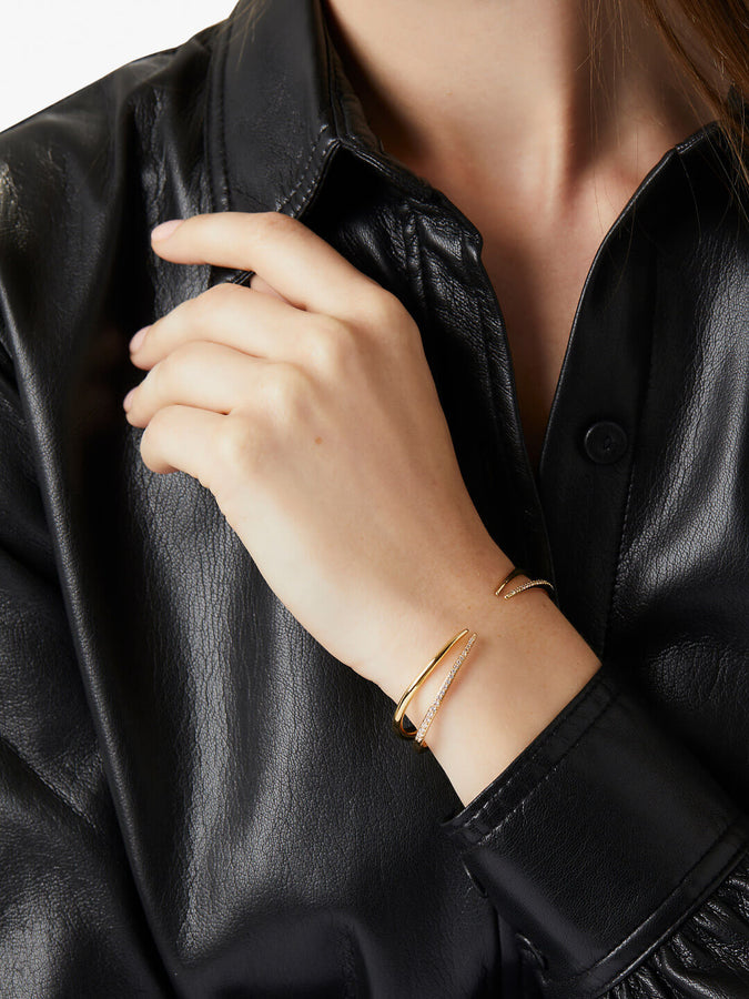 Rose Gold Cuff Bracelet  Classy Women Collection