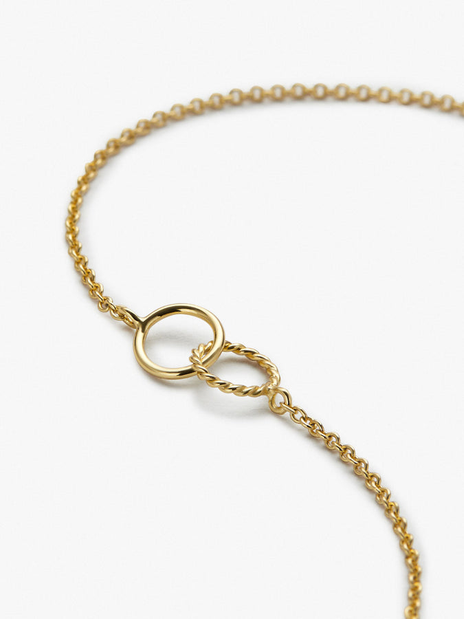 Silver,Gold & Rose Gold Interlocking Circle Necklace, Occasion: Party at Rs  650/set in Jaipur