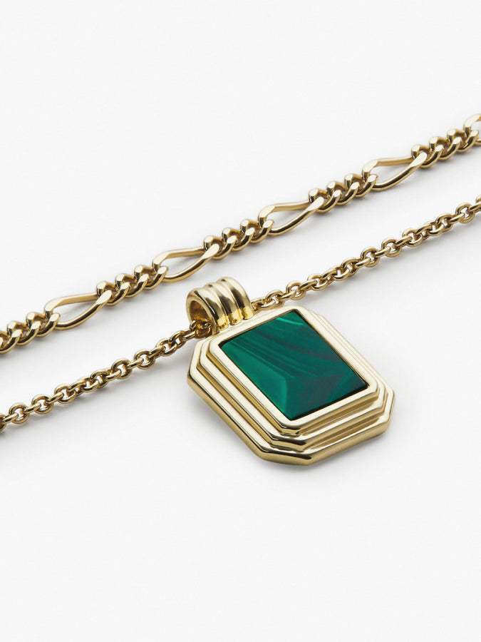 Layered Necklace Set - Temple Green, Ana Luisa