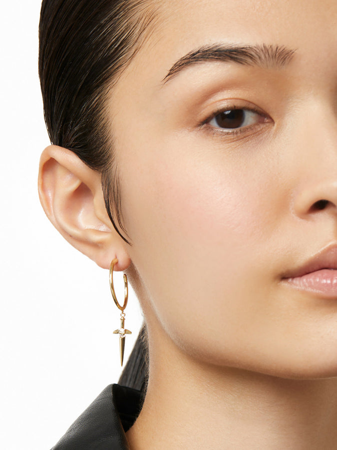 Hoop Earrings - Tia Medium Gold | Ana Luisa Jewelry