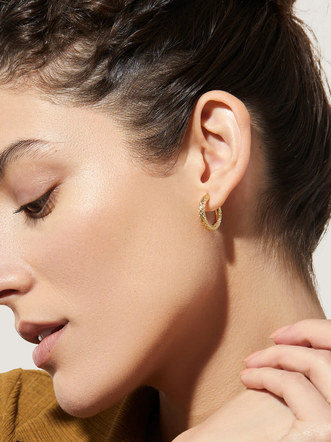 Medium Gold Hoop Earrings - Zion | Ana Luisa Jewelry