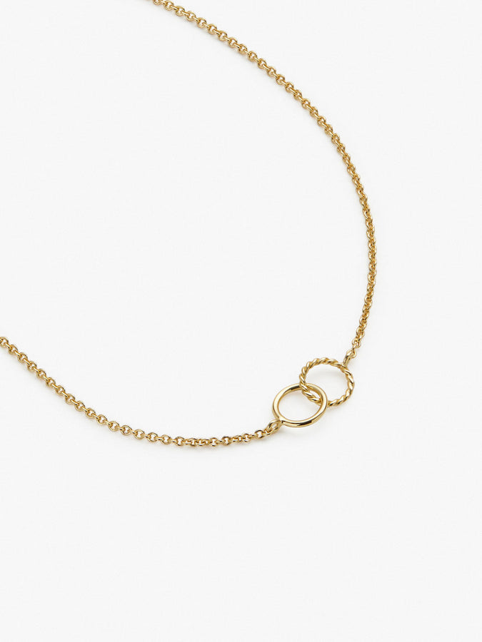 'The three of us' interlocking circles necklace silver - Lulu + Belle  Jewellery