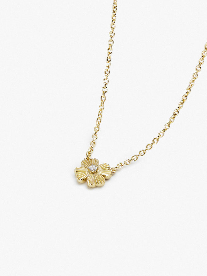 Designer Silver Clover Necklace