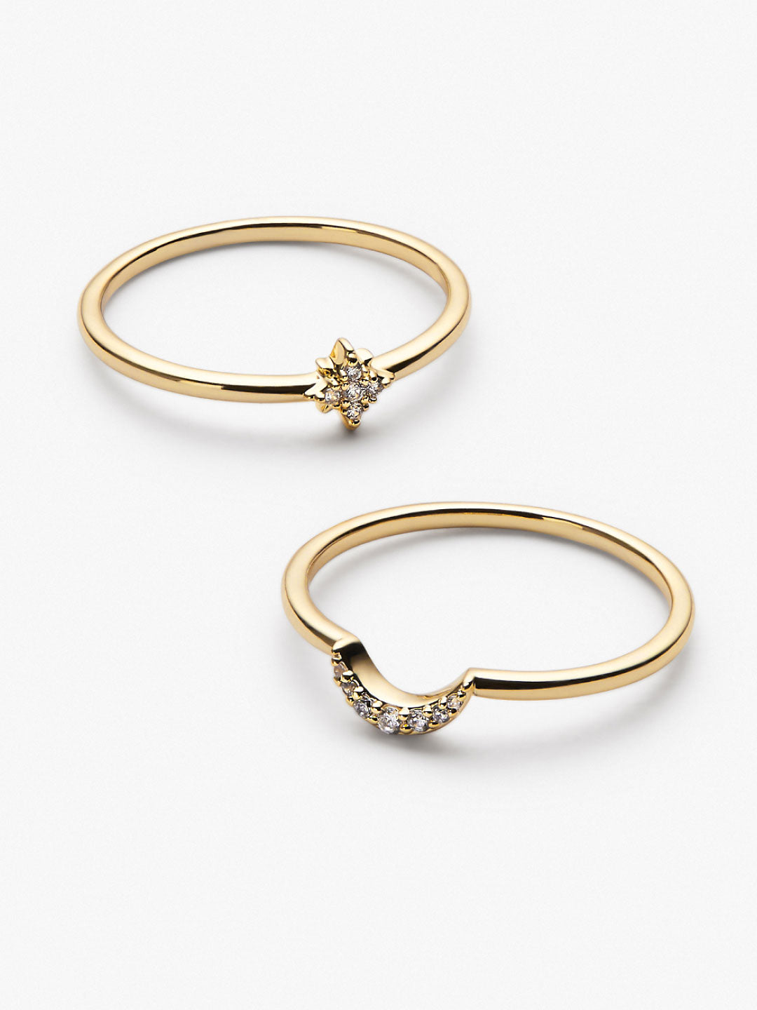 Moon and Star Rings - Sky Set | Ana Luisa | Online Jewelry Store