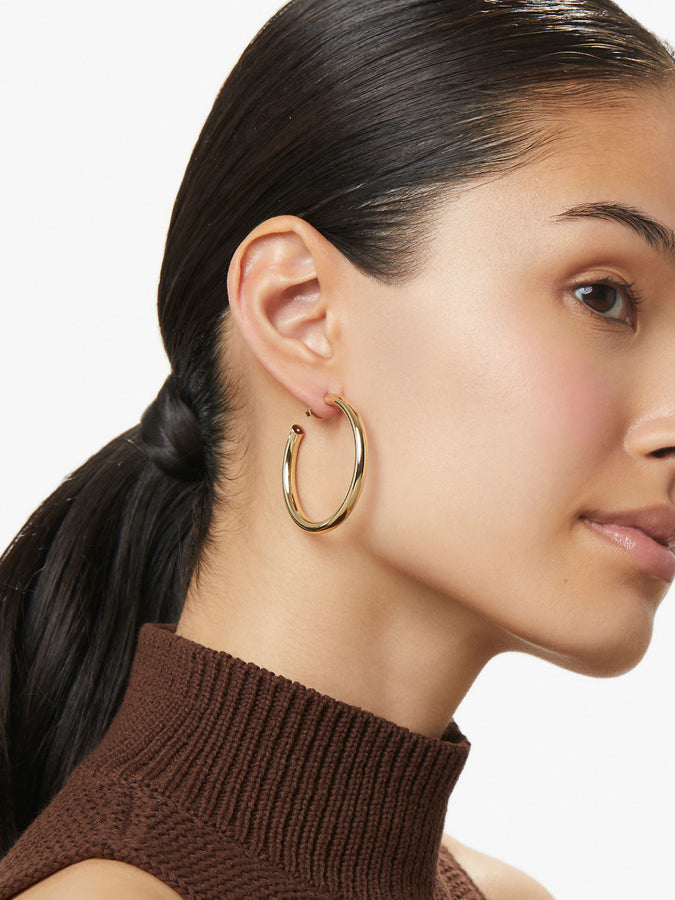 Hoop Earrings - Tia Medium Gold