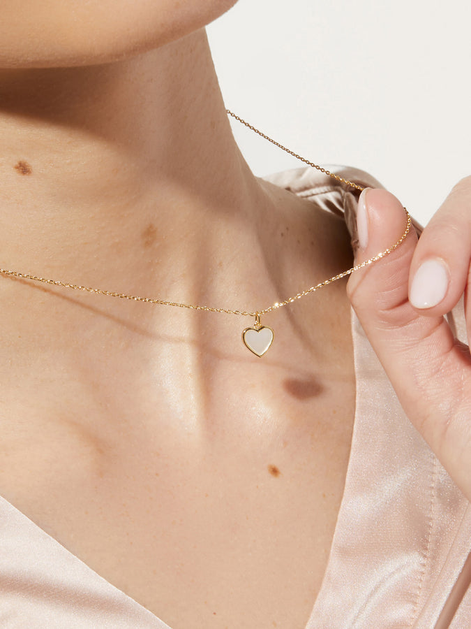 Gold Pendant - Gold Heart Charm, Ana Luisa