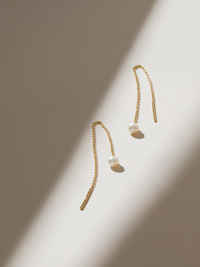 Silver Brass Seashell Golden Ratio Spiral Wire Threader Earrings –  81stgeneration