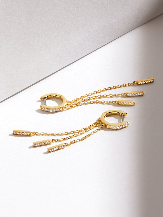 Gold Chain Earrings - Shane | Ana Luisa Jewelry