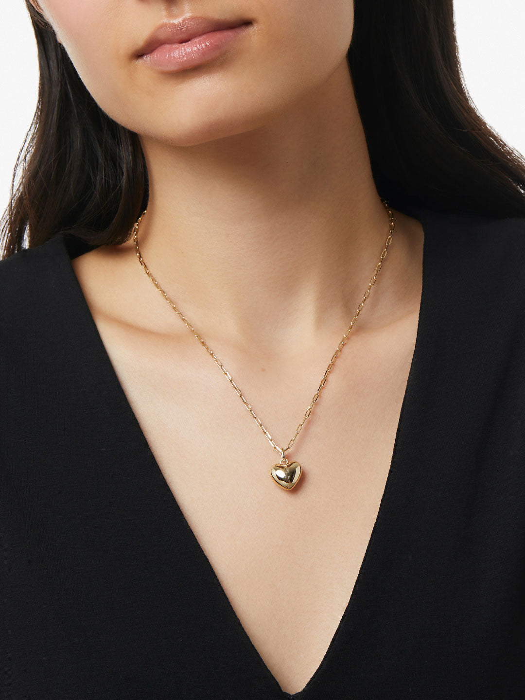 Puffed Heart Necklace - Lev | Ana Luisa Jewelry