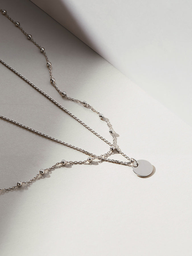 Coin Necklace Set - Willow Silver | Ana Luisa | Online Jewelry