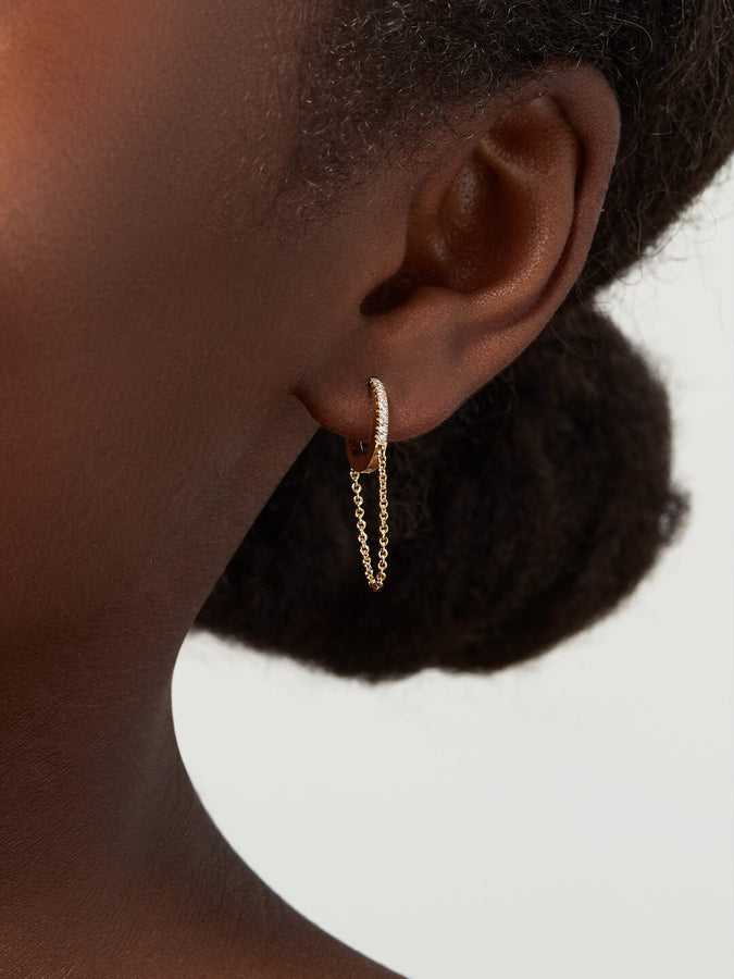 Gold Chain Earrings - Shane | Ana Luisa Jewelry