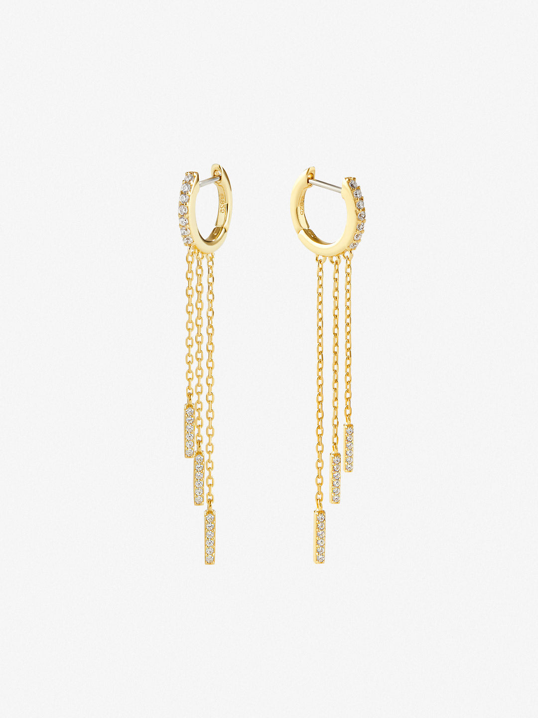 Gold Chain Earrings - Shane | Ana Luisa Jewelry