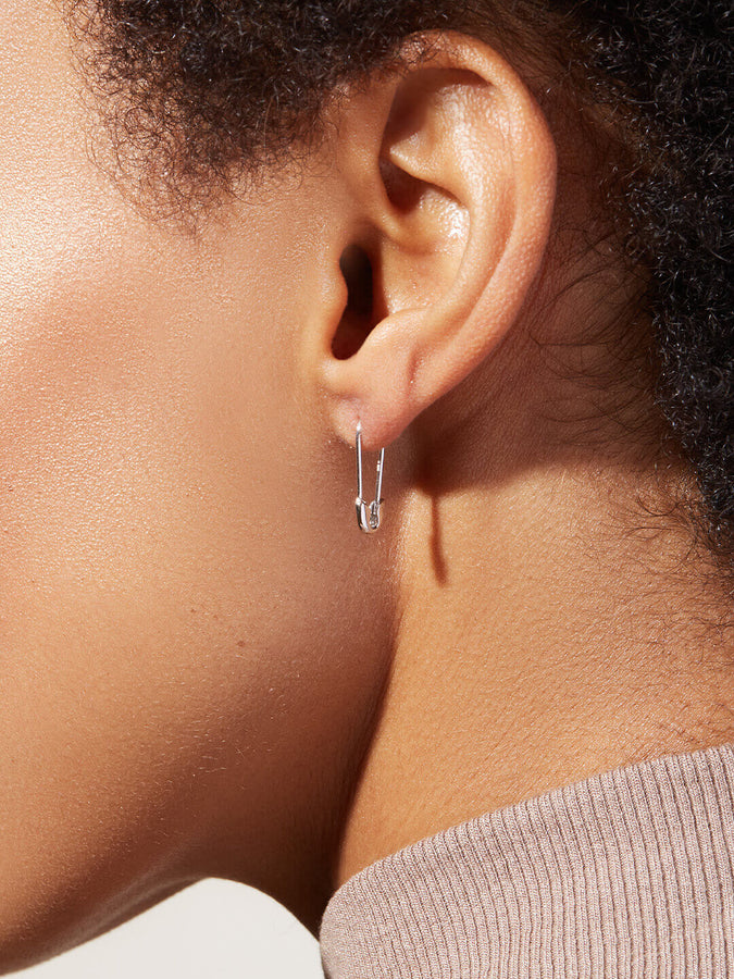 safety pin earrings